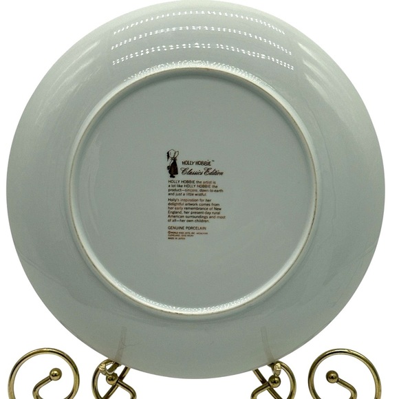 Vintage Holly Hobbie Collector Decorative Plate “Behind Every Good Intention” - Picture 3 of 5